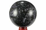 Polished, Indigo Gabbro Sphere - Madagascar #96018-1